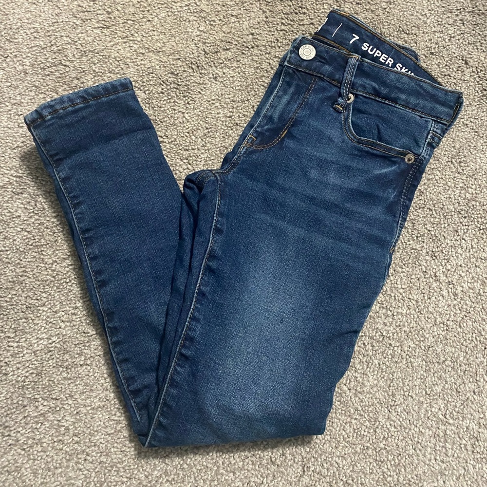 GAP girls warm fleece lined jeans, 7, NWOT